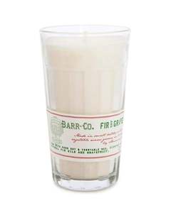 BARR CO MILK GLASS CANDLE