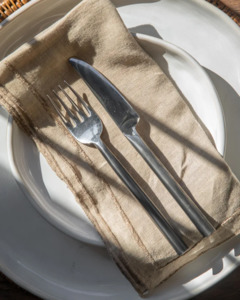 Kitchen Glassware: RILEY NAPKIN - KHAKI