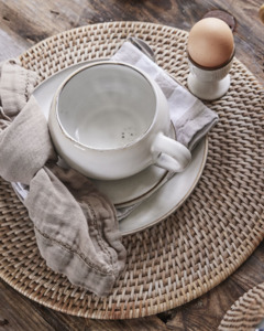 Kitchen Glassware: ROUND RATTAN PLACEMAT
