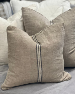 All: ANGASTON BLUE STRIPE HANDLOOMED CUSHION COVER