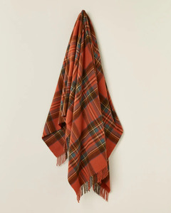 Throws: ANTIQUE ROYAL STEWART MERINO THROW