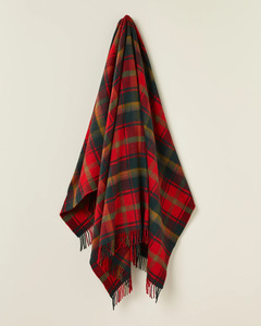 DARK MAPLE 100% MERINO THROW