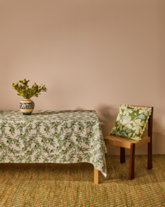 Bonnie And Neil In The Garden Pre Order: OLIVE GREEN TABLECLOTH - MEDIUM