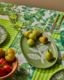 Vines Oval Plate - Green