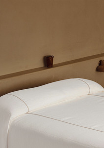 Bedding: CHATEAU BEDCOVER - IVORY AND NATURAL PIPE