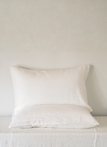 LE LIN - STANDARD PILLOW CASE SET - WHITE