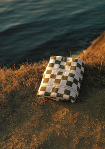 BUSBY POOL TOWEL - CAPER & CHALK