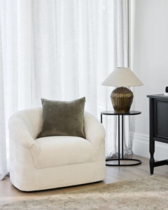 Cushions: VELVET CUSHION COVER - LIGHT OLIVE