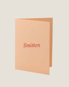 SMITTEN - SHORT TALK GREETING CARD