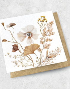 All: DRIED ARRANGEMENT - GREETING CARD