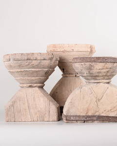 BLEACHED SEEDER CANDLE HOLDER