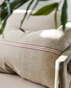 Homeware: WOVEN STRIPE CUSHION COVER