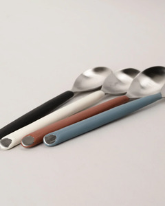 MATTE HANDLE TEASPOON - CORAL
