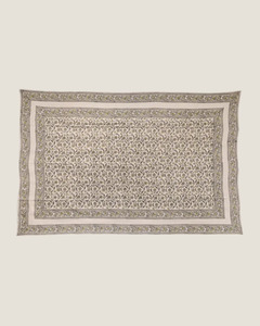 Kitchen Glassware: VITTORIA HANDBLOCKED TABLECLOTH - SMALL