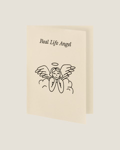 REAL LIFE ANGEL- SHORT TALK GREETING CARD