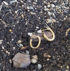 MINI ARLO HOOPS - 18K GOLD PLATED
