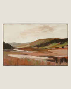 Art: MISTRA HAND PAINTED FRAMED CANVAS