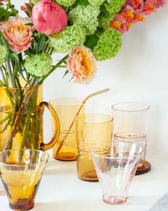Kitchen Glassware: DRINKING GLASSES - AMBER