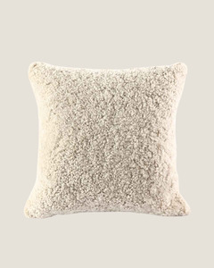 All: NZ WOOL SHEEPSKIN CUSHION - CLOUD