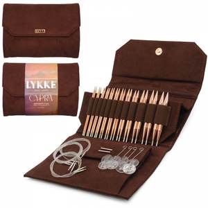 Products: Lykke Cypra Copper Interchangeable Needle Set - 5 inch - The Yarn Queen