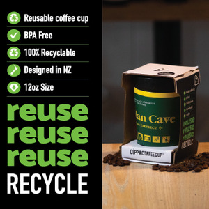 Reusable Coffee Cup - Man Cave - Think Eco