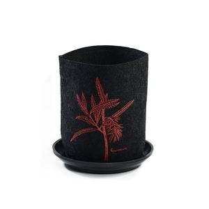 Jo Luping Design - Rewarewa On Dark Grey - Ecofelt Growbag - Think Eco