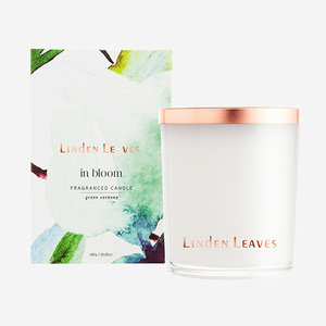 Linden Leaves Green Verbena Soy Wax Candle - Think Eco