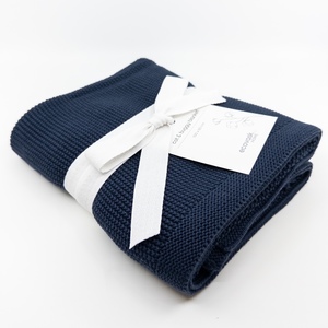 Cot and Buggy Blanket – Navy - Think Eco