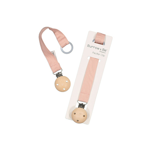 Pacifier Clip – Dusty Rose - Think Eco
