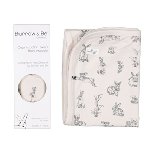 Baby Swaddle - Almond Burrowers - Think Eco