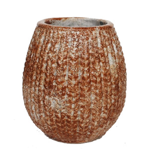 Bronte Vase - Ocre Large - Think Eco
