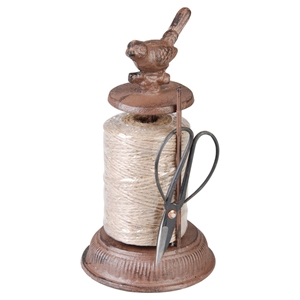 Cast Iron String Holder w/ Scissors - Think Eco