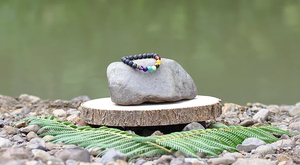 Chakra & Tree of Life Lava Stone Bracelet - Think Eco