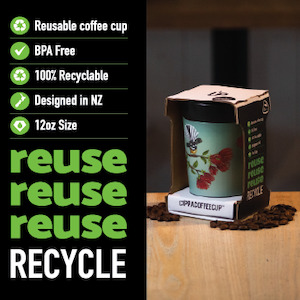Products: Reusable Cuppa Coffee Coffee Cup - Pohutukawa - Think Eco