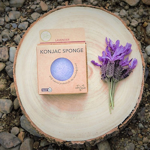 Konjac Facial Sponge - Lavender (For Sensitive Skin) - Think Eco