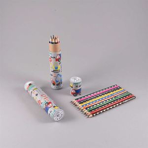 Products: Floss & Rock - Construction Tube Set of 12 - Colouring Pencils - Think Eco
