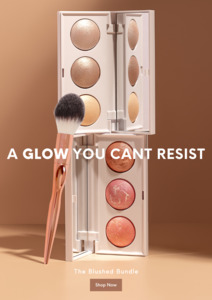 Sweet Face Blush Trio + Luminous Light Highlighter Trio + Flawless Finish Blush Brush