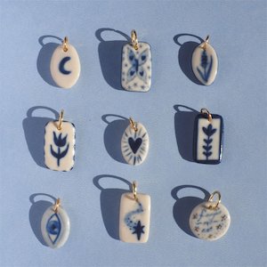 Ceramic Charms - SAMPLE - Botanical Jewellery The Third Room