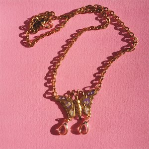 Butterfly Necklace – SAMPLE - Botanical Jewellery The Third Room