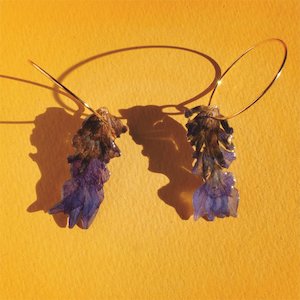 Products: Lavender Hoops – SAMPLE - Botanical Jewellery The Third Room