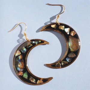 Paua Moons – SAMPLE - Botanical Jewellery The Third Room