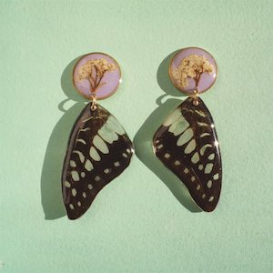Products: Common Jay Butterfly – SAMPLE - Botanical Jewellery The Third Room
