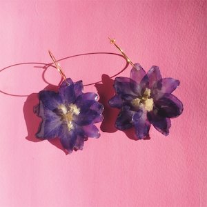 Products: Delphinium Dream – SAMPLE - Botanical Jewellery The Third Room