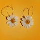 Daisy Hoops – SECONDS - Botanical Jewellery The Third Room