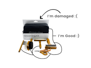 Products: Travel Kit with Damaged Box