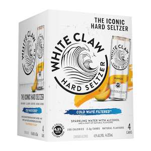 White Claw Mango 4.5% 4pk  355ml Cans