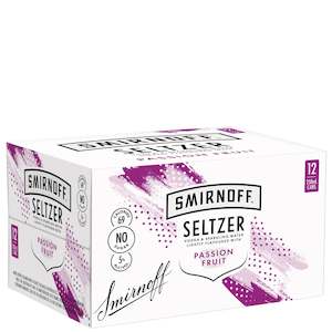 Vodka Rtds: Smirnoff Seltzer Passionfruit - 12pk Cans