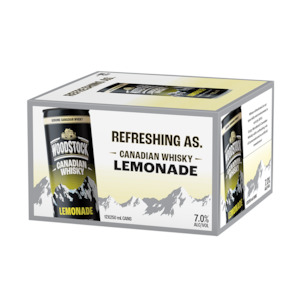 Rtds: Woodstock Whisky Lemonade 7% 250ml can 12 pack
