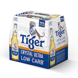 Beer Cider: Tiger Crystal Ultra Low Carb 12pk Bottles