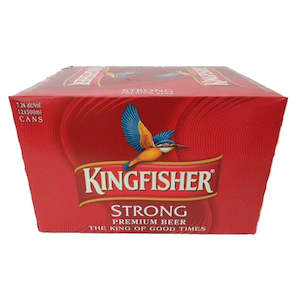 International Beer: Kingfisher 12pk 7% 500ml Cans